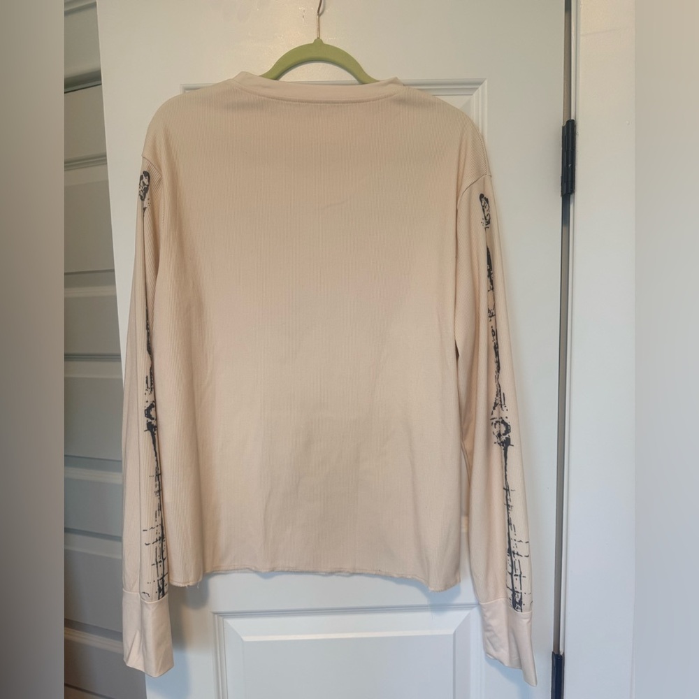 Skeleton Print Long Sleeve Shirt - Picture 2 of 4